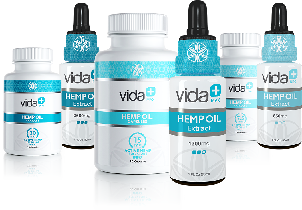 VIDA+ CBD Product Range